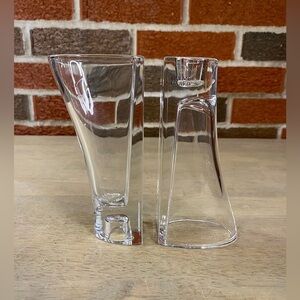 Lot of 2 Holmegaard‎ Balance Vase/Candlesticks Candle Holders Combo